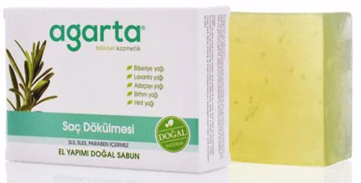 Agarta Saç Dökülmesine Karşı Doğal Sabun 150 Gr resmi