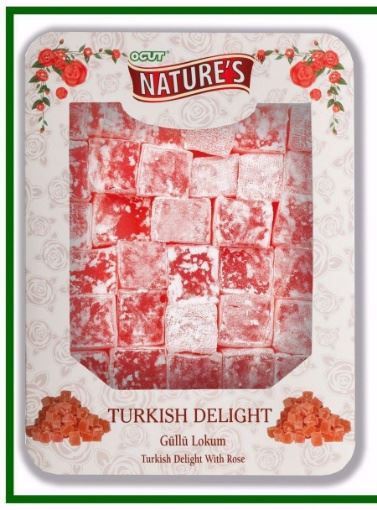 Öğüt Güllü Lokum 300 Gr resmi