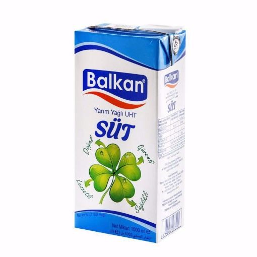 Balkan Yarım Yağlı Uht Süt 1 Lt resmi