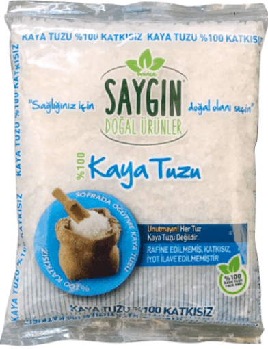 Saygın Kaya Tuzu Sofrada Öğütme Poşet 500 Gr resmi