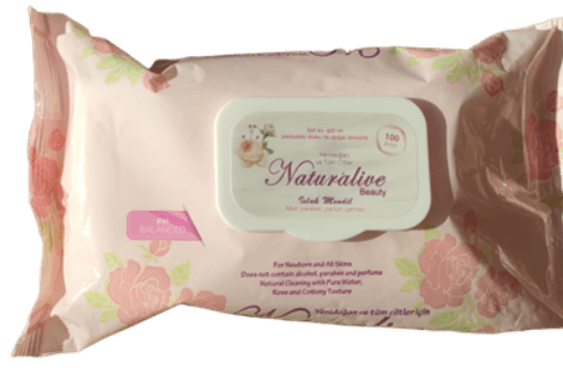 Naturalive Yenidoğan ve Tüm Ciltler İçin Islak Mendil (100'lü Paket) resmi