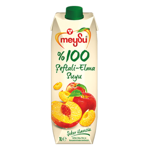 Meysu %100 Şeftali- Elma 1 Lt resmi
