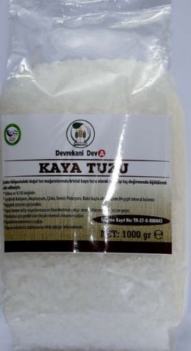 Devrekani Çankırı Kaya Tuzu Sofrada Öğütme 1 Kg resmi