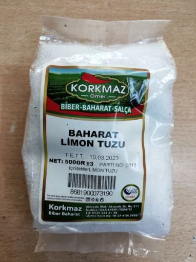 Korkmaz Ömer Limon Tuzu 500 Gr resmi