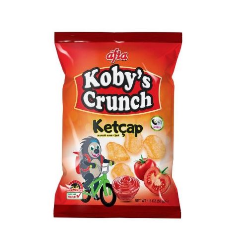 Afia Koby's Crunch Ketçap Aromalı Mısır Cips 50 Gr resmi
