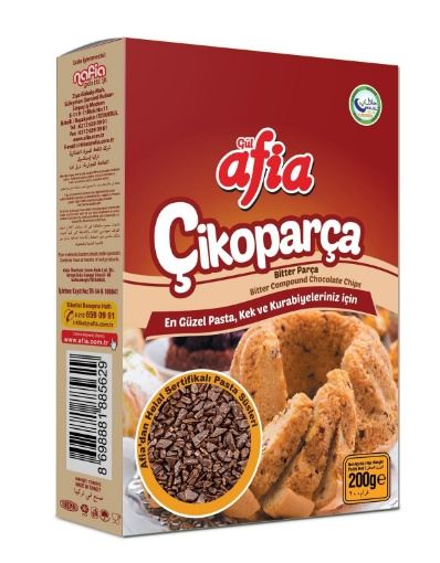 Afia Çikoparça Bitter Çikolata 200 Gr resmi