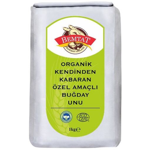Bemtat Organik Kendinden Kabaran Buğday Unu 1 Kg resmi