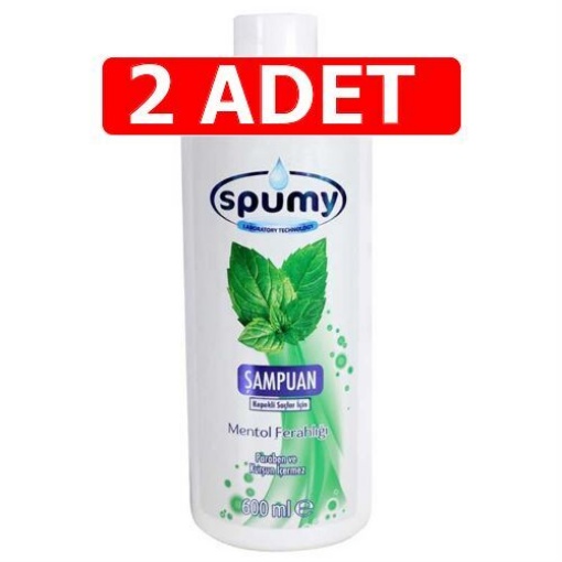 [Kampanya] Spumy Mentol Ferahlığı Kepekli Saçlara Özel Şampuan 600 Ml  (2 Adet) resmi
