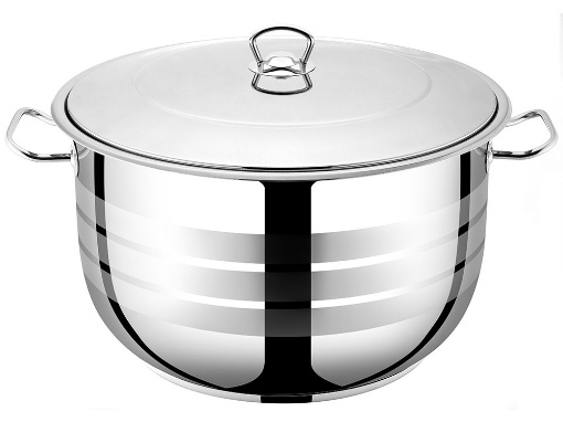 Saften Bestinox Flanş Kulplu 40 Cm Çelik Kapak Derin Tencere 33.5 Lt resmi