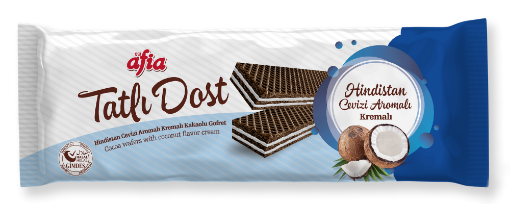 Afia Tatlı Dost Hindistan Cevizli Gofret 140 Gr resmi