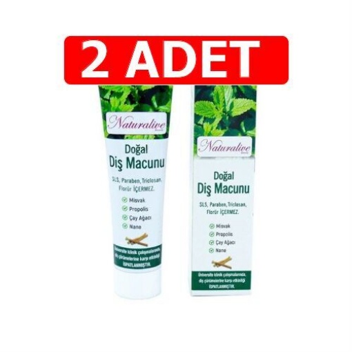 [Kampanya] Naturalive Doğal Diş Macunu 140 Gr  (2 Adet) resmi