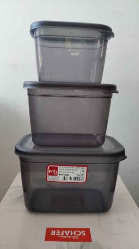 Foly 3'lü Saklama Kabı resmi