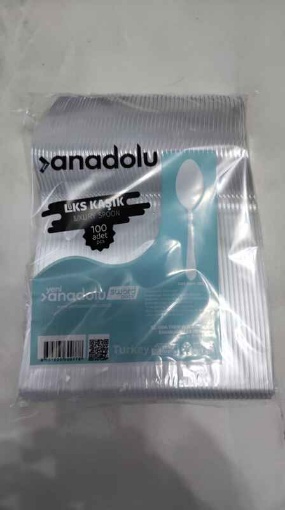 Anadolu Pet Yemek Kaşığı (50'li Paket) resmi