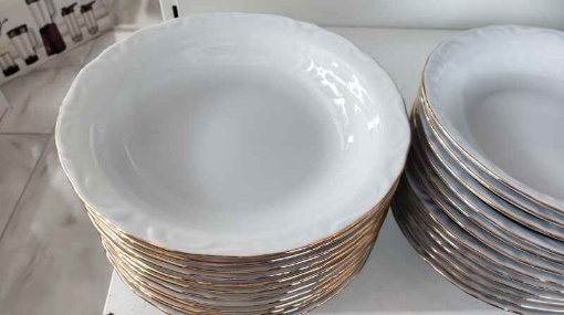 Porland Büyük Tabak Altın Yaldız 19 Cm (6'lı Paket) resmi