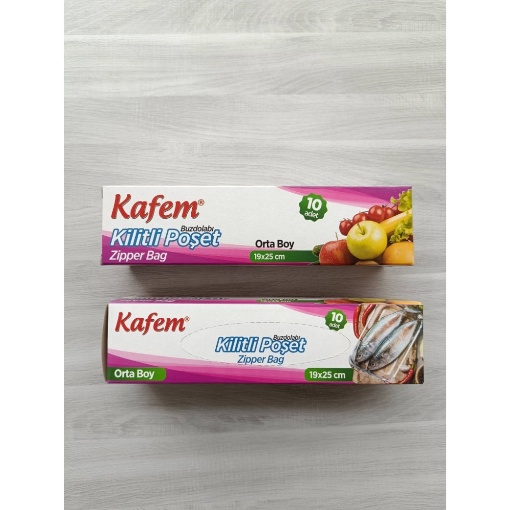 Buzdolabı Poşeti Orta Kilitli (10'lu Paket) resmi