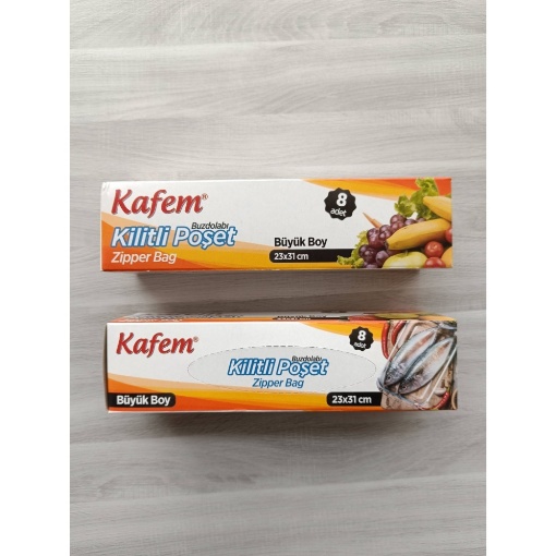 Buzdolabı Poşeti Büyük Kilitli (8'li Paket) resmi