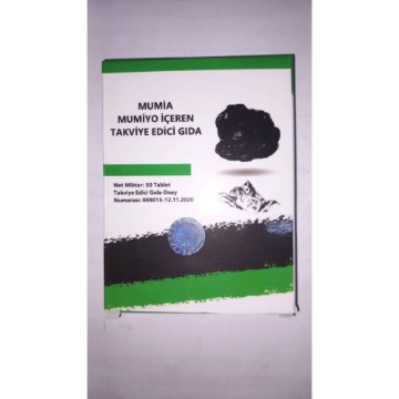 Mumia Mumiyo İçeren Takviye Edici Gıda (30 Tablet) için ayrıntıları göster Mumia Mumiyo İçeren Takviye Edici Gıda (30 Tablet) resmi