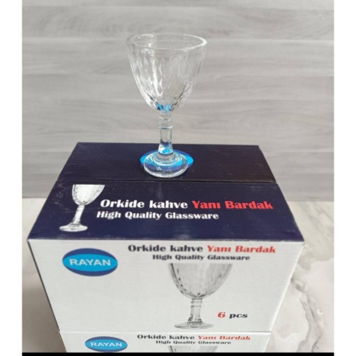 Orkide Sade Kahve Yanı Bardak (6'lı Paket) resmi