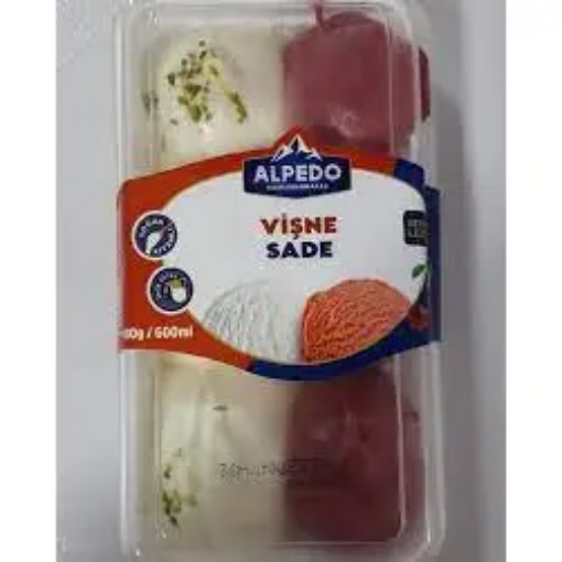 Alpedo Vişne Sade Dondurma 480 Gr resmi