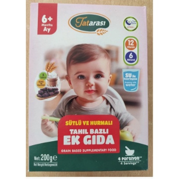 Tatarası Bebek Ek Gıda Sütlü Ve Hurmalı 200 Gr için ayrıntıları göster Tatarası Bebek Ek Gıda Sütlü Ve Hurmalı 200 Gr resmi