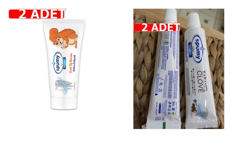 [Kampanya] Spumy Karanfilli Diş Macunu 33 Ml  (2 Adet) + Spumy Çocuk Diş Macunu 60 Gr  (2 Adet) resmi