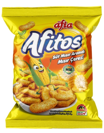 Afia Afitos Süt Mısır Aromalı Mısır Çerezi 50 Gr resmi