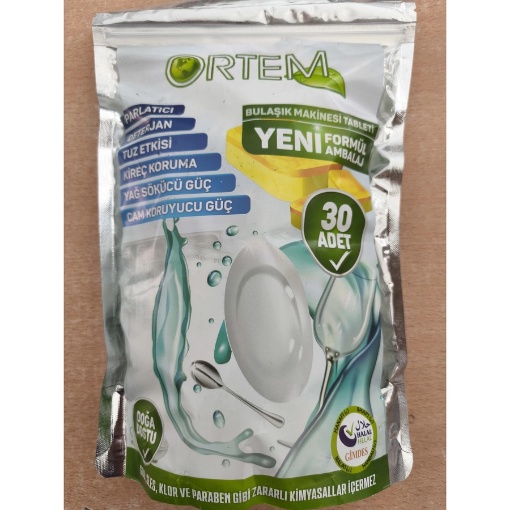 Ortem Bulaşık Makinesi Tableti (30'lu Paket) resmi
