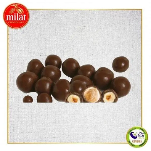 Milat Çikolata Kaplı Sütlü Fındık Draje Dökme 100 Gr resmi