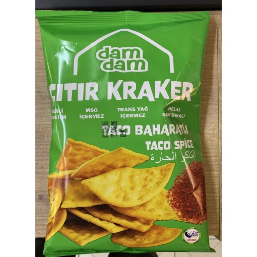 Damdam Taco Baharatlı Çıtır Kraker 100 Gr resmi