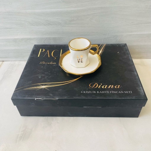 Paçi Diana Kahve Takımı (6 Kişilik) resmi