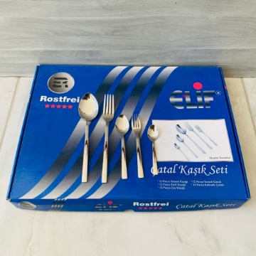 Elif Çelik 60 Parça Kaşık Seti Sade Model için ayrıntıları göster Elif Çelik 60 Parça Kaşık Seti Sade Model resmi