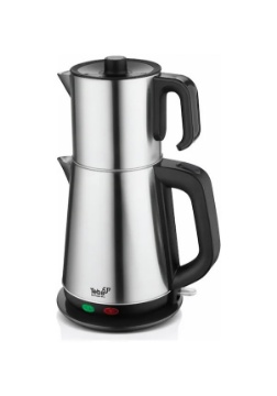 Teba Çelik Çay Makinesi 1,8 lt + 1,2 lt için ayrıntıları göster Teba Çelik Çay Makinesi 1,8 lt + 1,2 lt resmi