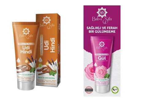 [Kampanya] Babı Şifa Bitkisel Diş Macunu Udi Hindi 140 Gr  + Babı Şifa Bitkisel Diş Macunu Gül 140 Gr resmi