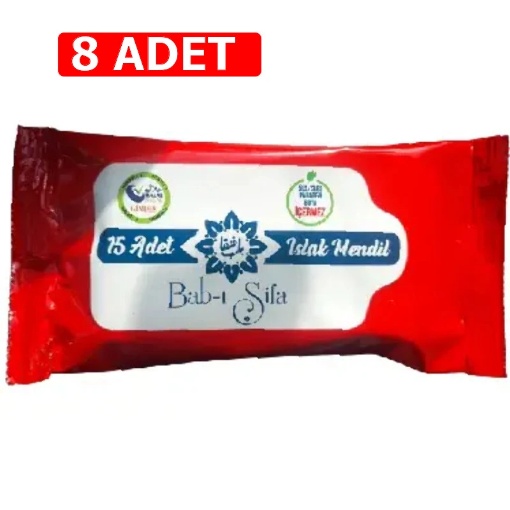 [Kampanya] 8 Al 7 Öde - Babı Şifa Cep Islak Mendil (15'li Paket)  (8 Adet) resmi