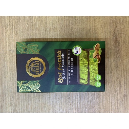 Milat Bol Fıstıklı Bitter Çikolata 60 Gr resmi