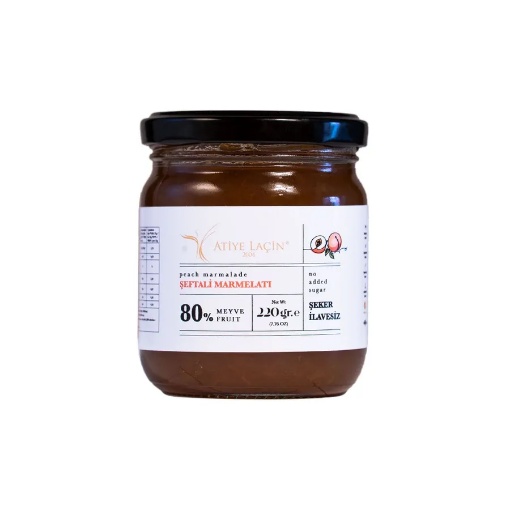 Atiye Laçin Şeker İlavesiz Şeftali Marmelatı 220 Gr resmi