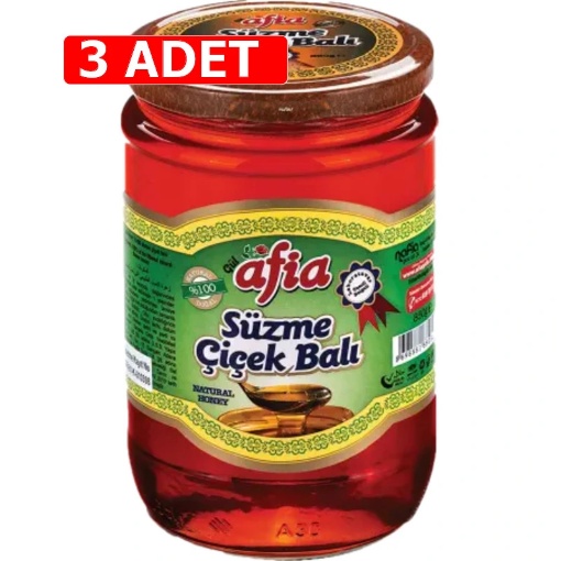 [Kampanya] Afia Süzme Çiçek Balı 850 Gr (3 Adet) resmi