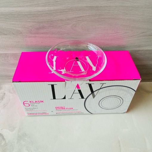 Lav Optikli Çay Tabak 10 cm (6'lı Paket) resmi
