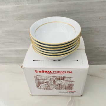 Güral Porselen Sedef Yaldızlı Kase 13,5 cm (6'lı Paket) için ayrıntıları göster Güral Porselen Sedef Yaldızlı Kase 13,5 cm (6'lı Paket) resmi