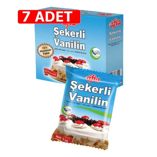 [Kampanya] Afia Şekerli Vanilin 5 Gr (10'lu Paket) (7 Adet) resmi