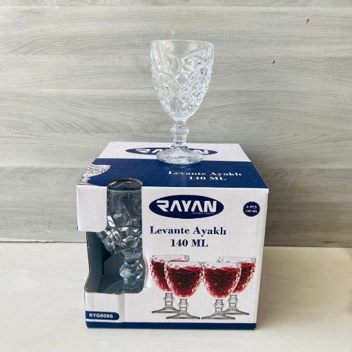 Rayan Levante Ayaklı Bardak (4'lü Paket) resmi
