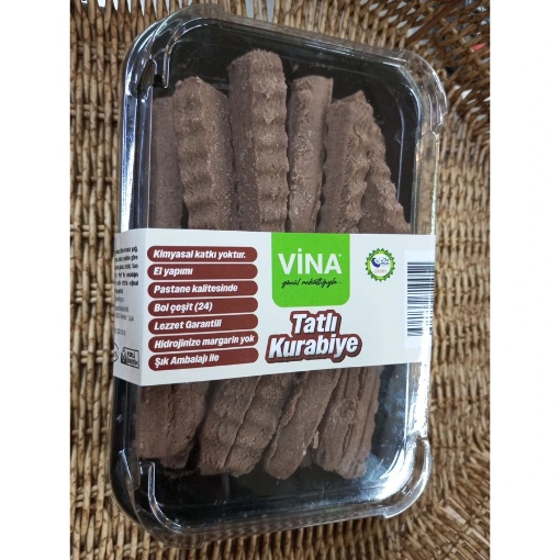 Vipnatural Çubuklu Kakaolu Kurabiye 300 Gr resmi