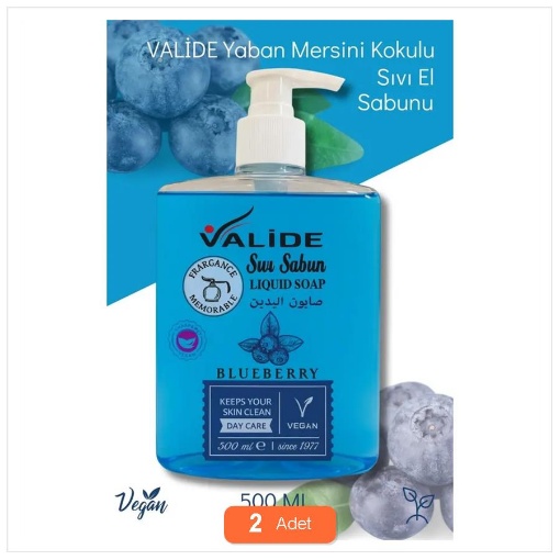 [Kampanya] Valide Sıvı Sabun Blueberry 500 Ml (2 Adet) resmi