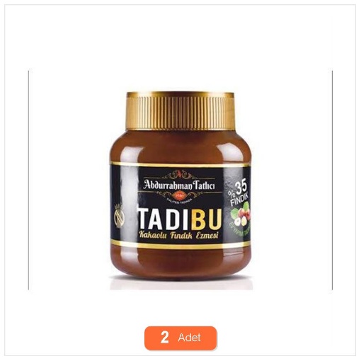[Kampanya] Tadıbu Kakaolu Fındık Ezmesi 330 Gr (2 Adet) resmi