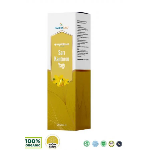Apideva Sarı Kantaron Yağı Soğuk Sıkım 250 Ml resmi