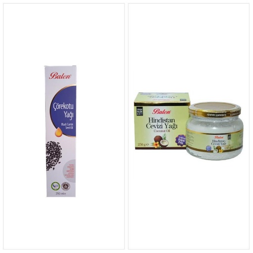 [Kampanya] Balen Soğuk Sıkım Çörek Otu Yağı 250 Ml + Balen Hindistan Cevizi Yağı 250 Ml resmi