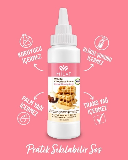 Milat Beyaz Çikolata Sosu 300 Gr resmi