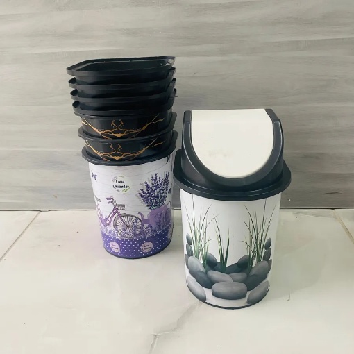 Özatak 0 No Desenli Klik Çöp Kovası 13x18 Cm resmi
