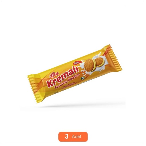[Kampanya] Afia Muz Kremalı Biскüvi 60 Gr (3 Adet) resmi