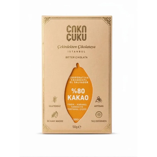 Çuku Çuku Bitter Çikolata 50 Gr resmi